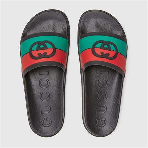 chancletas de hombre gucci|Sandalias tipo chancla de diseñador para hombre .